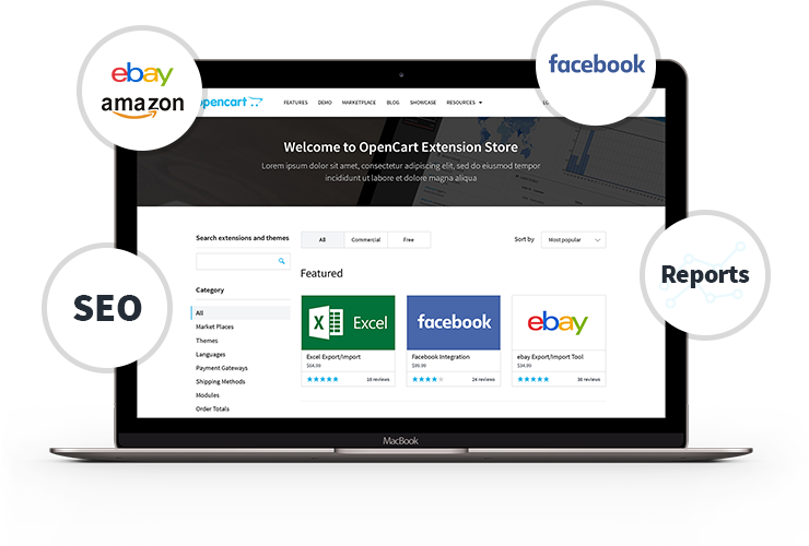 Place de marché pour les extensions tierces