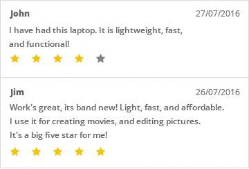 Avis et avis sur les produits