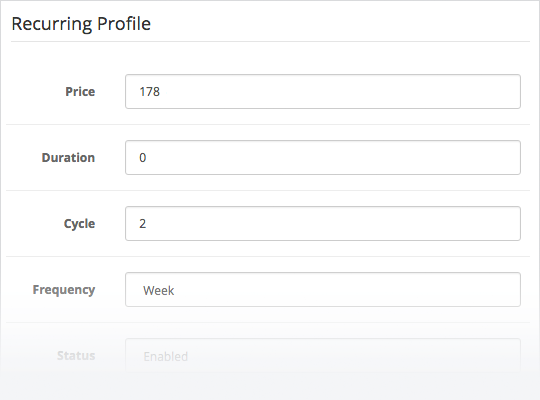 Paiements récurrents